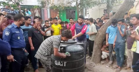 ব্রাহ্মণবাড়িয়ায় বাড়ির ছাদে পানির ট্যাংকে মিললো যুবকের মরদেহ